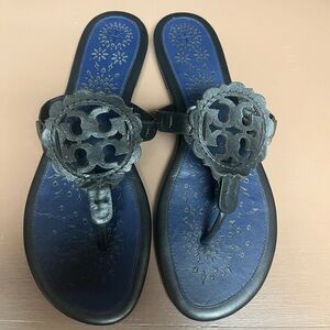 Tori Burch Miller Patent Sandals